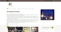 Desktop Screenshot of acoustique-conseil.com