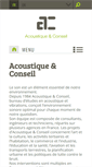 Mobile Screenshot of acoustique-conseil.com